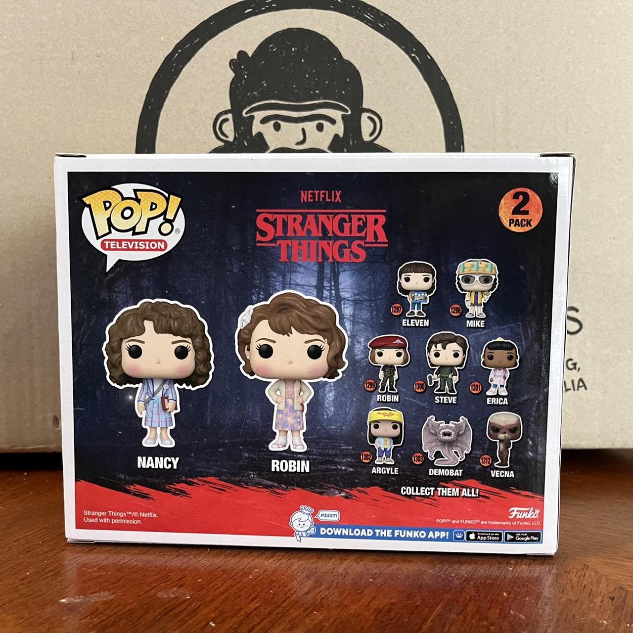 Stranger things Nancy and Robin pop vinyl set Brand... - Depop