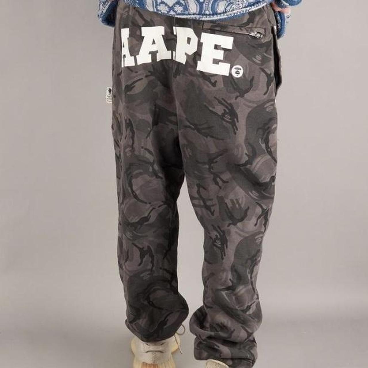 RARE Bape Aape Camo Joggers Size Large Mad rare... - Depop