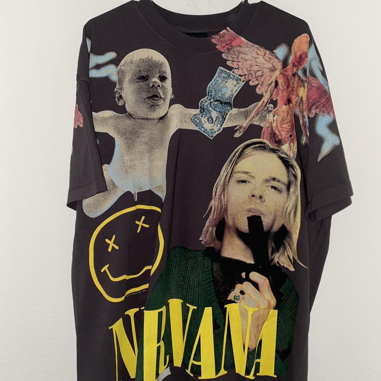 Nirvana Kurt Cobain Tour Shirt Vintage 1994 Sz L...