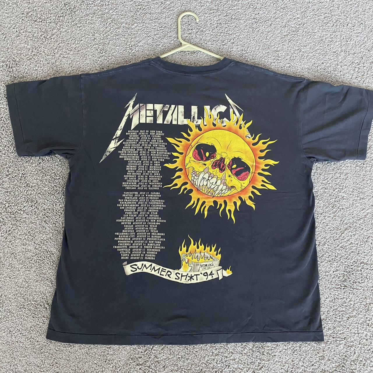 Metallica 20th anniversary t shirt Giant tag - Depop