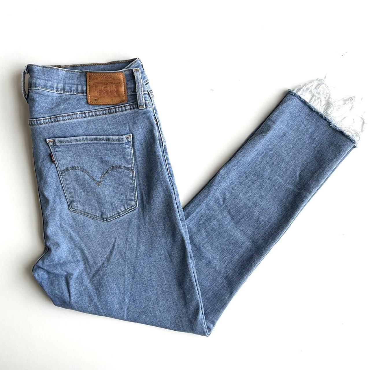 Levis 501 raw orders hem