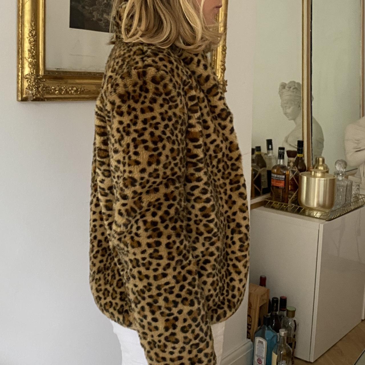 Vintage french connection leopard print faux fur. Depop