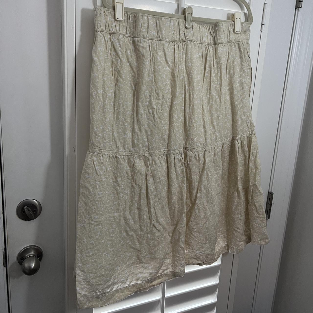 Free Assembly Women's Cream and White Skirt