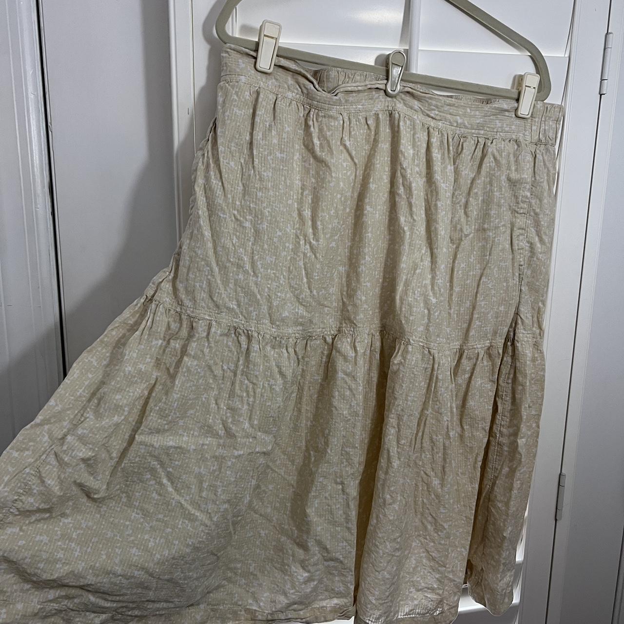 Free Assembly Women's Cream and White Skirt (4)