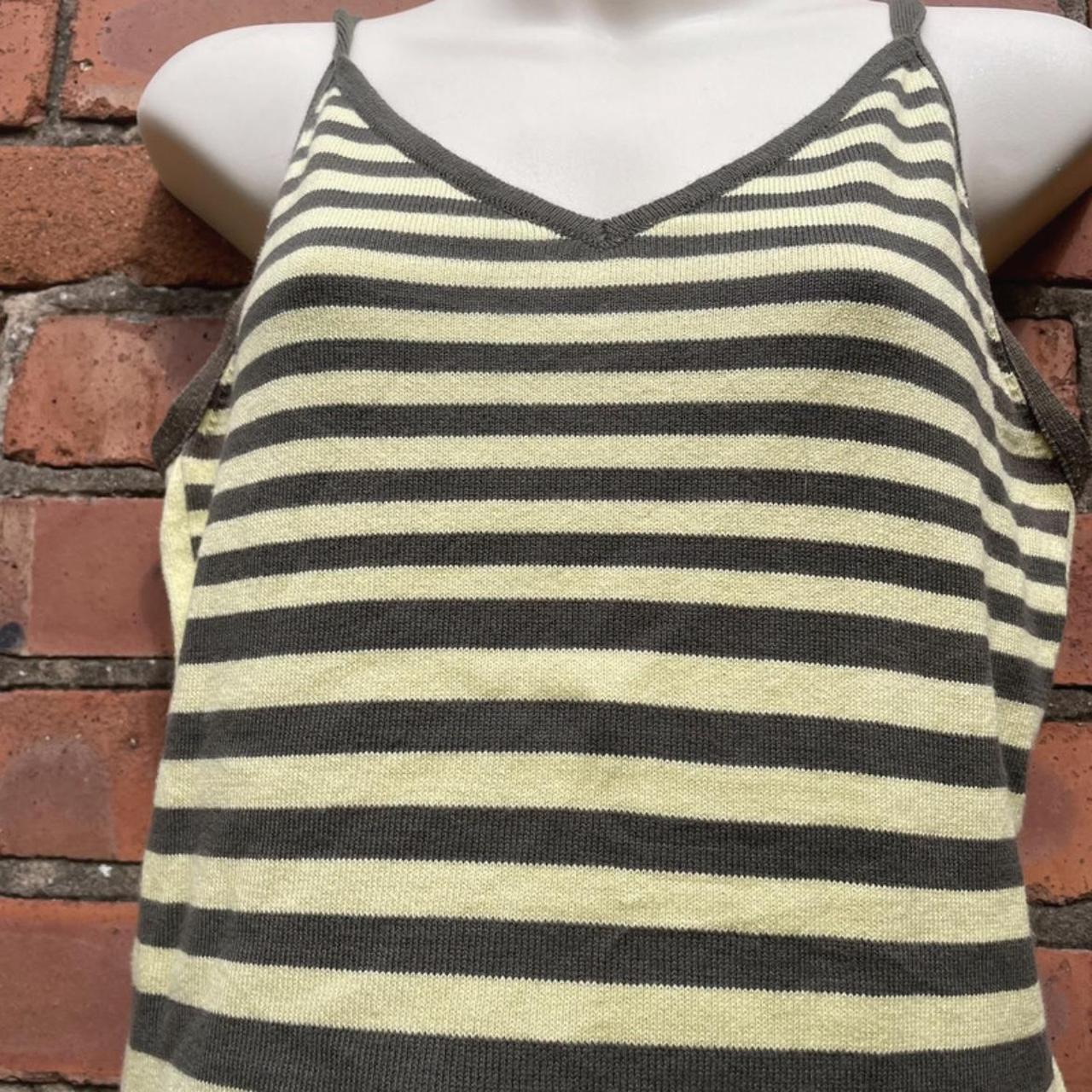 Marks and Spencer’s knit vest top Striped pattern... Depop