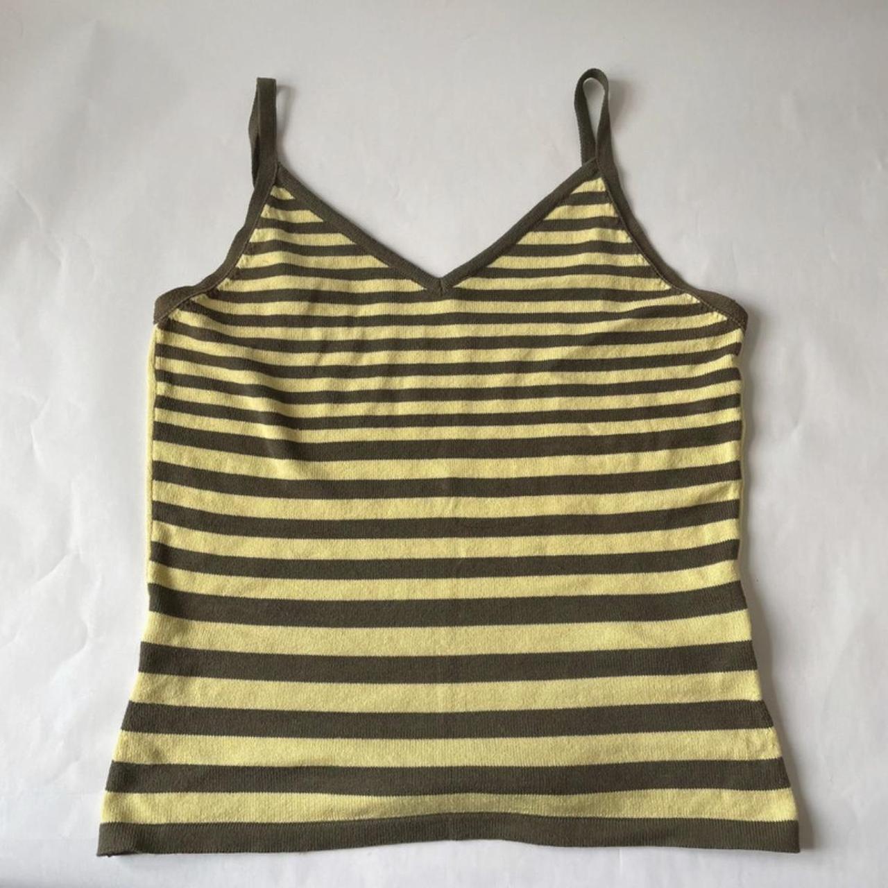 Marks and Spencer’s knit vest top Striped pattern... Depop