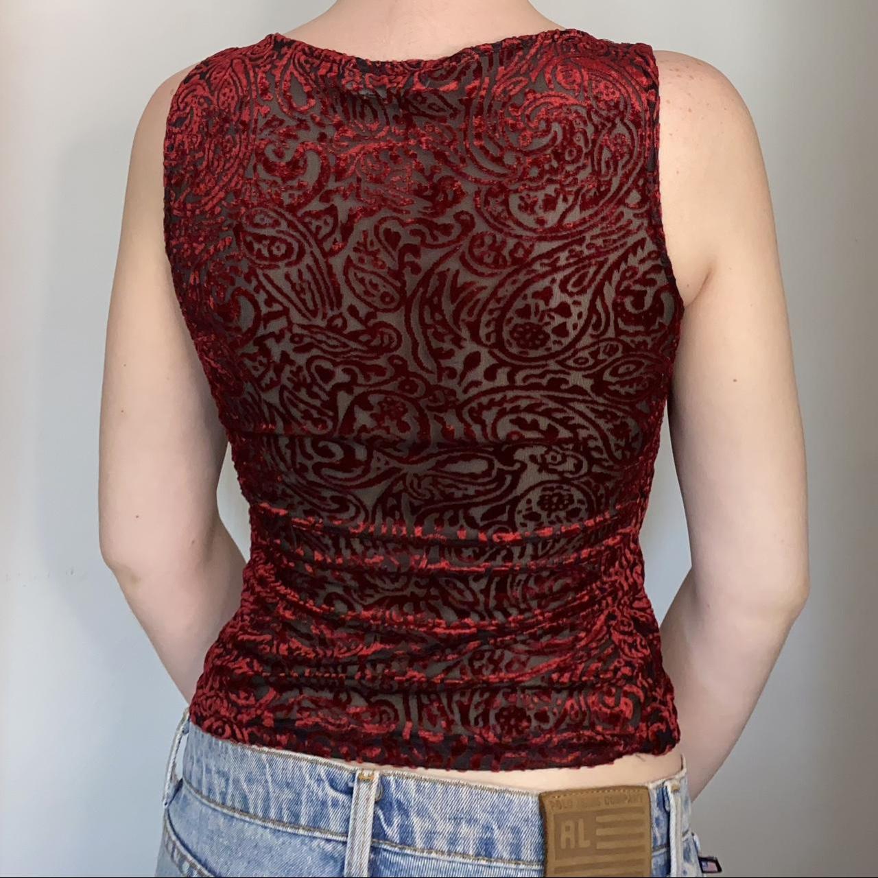 🥀 Vintage 90s Sheer Back Top 🥀 Perfect Office to... Depop