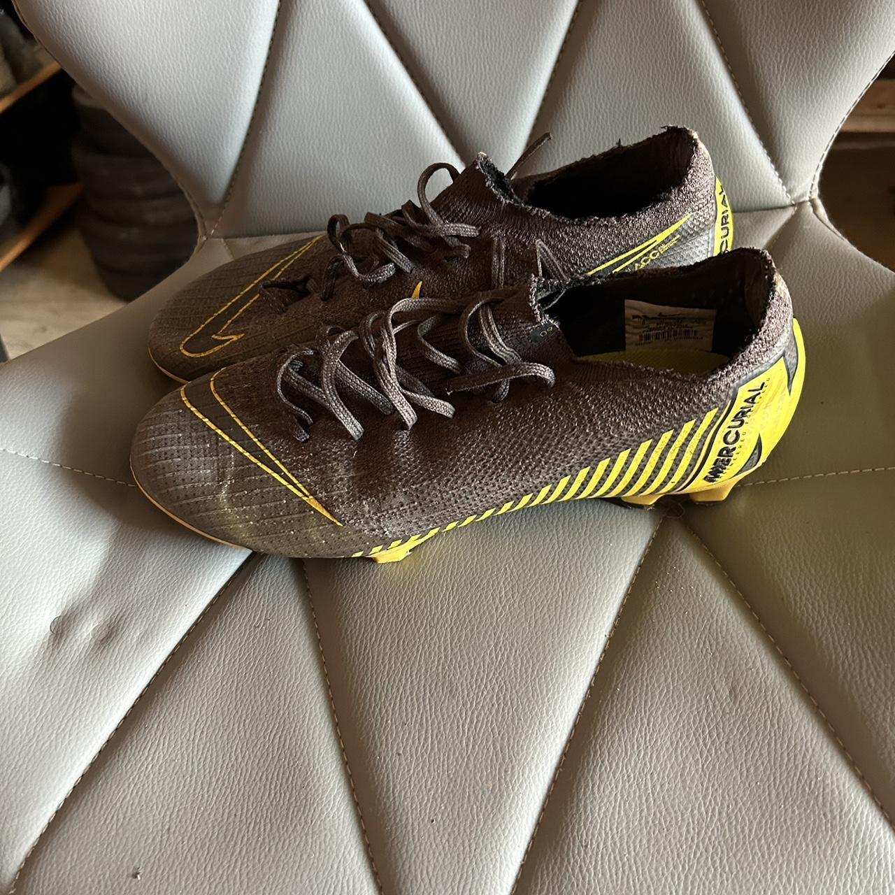 Nike Mercurial Vapor 13 grey and yellow football boots Depop