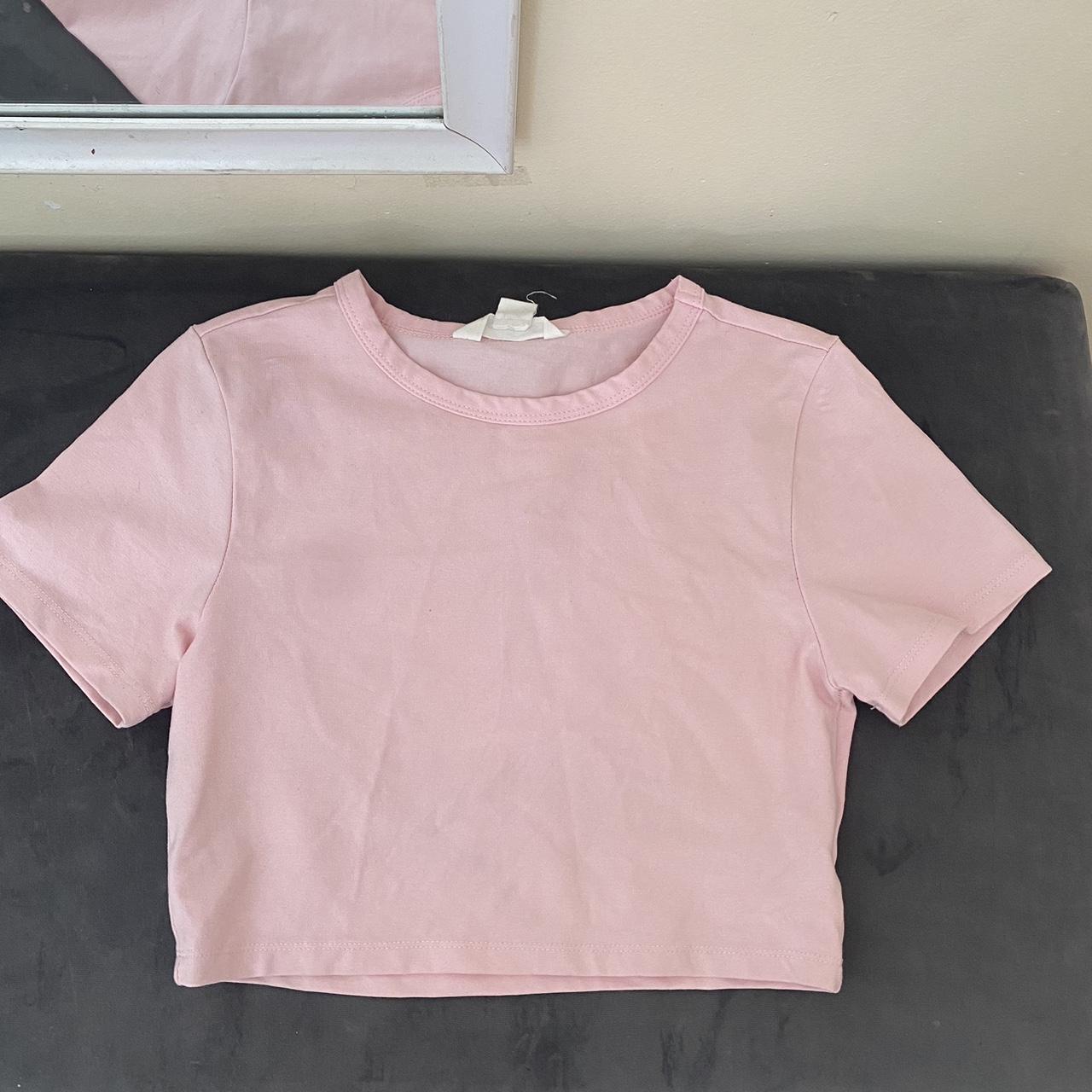 Glasson baby pink crop top 💖Size small 💖Never worn... - Depop