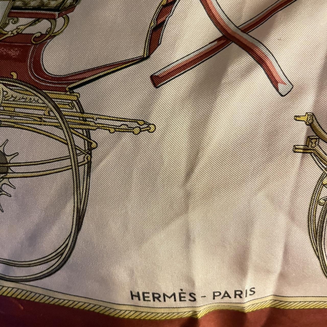 Larges Hermes vintage silk scarf Good condition... - Depop