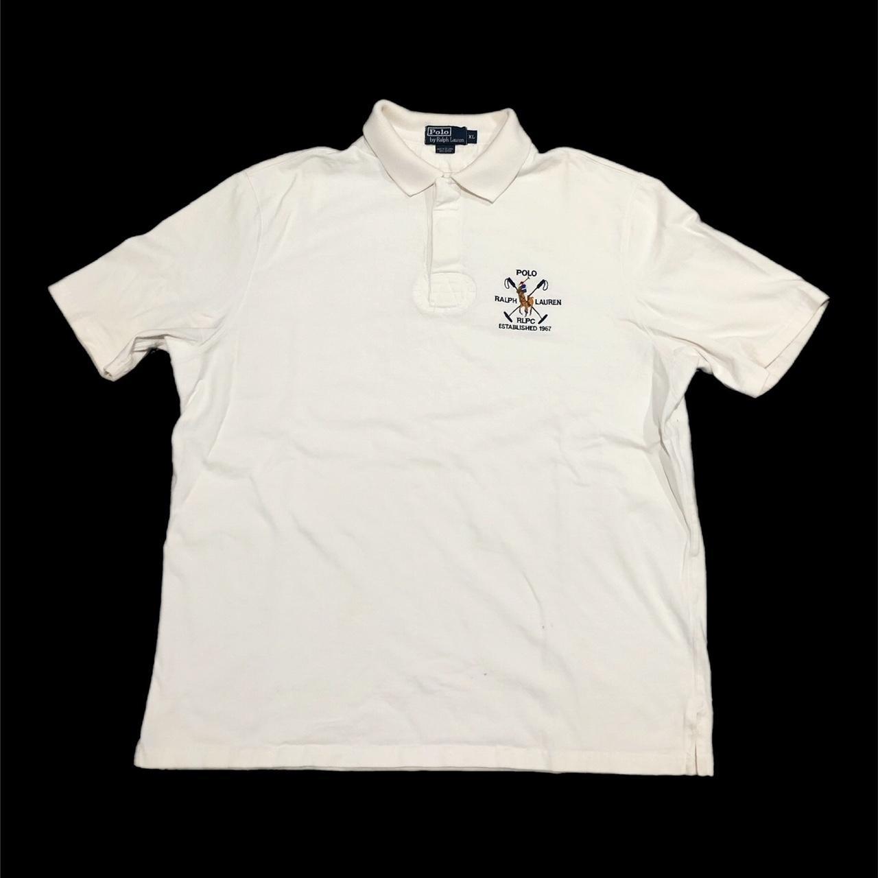 90s Polo Ralph Lauren RLPC Logo Crest Polo Men's... - Depop