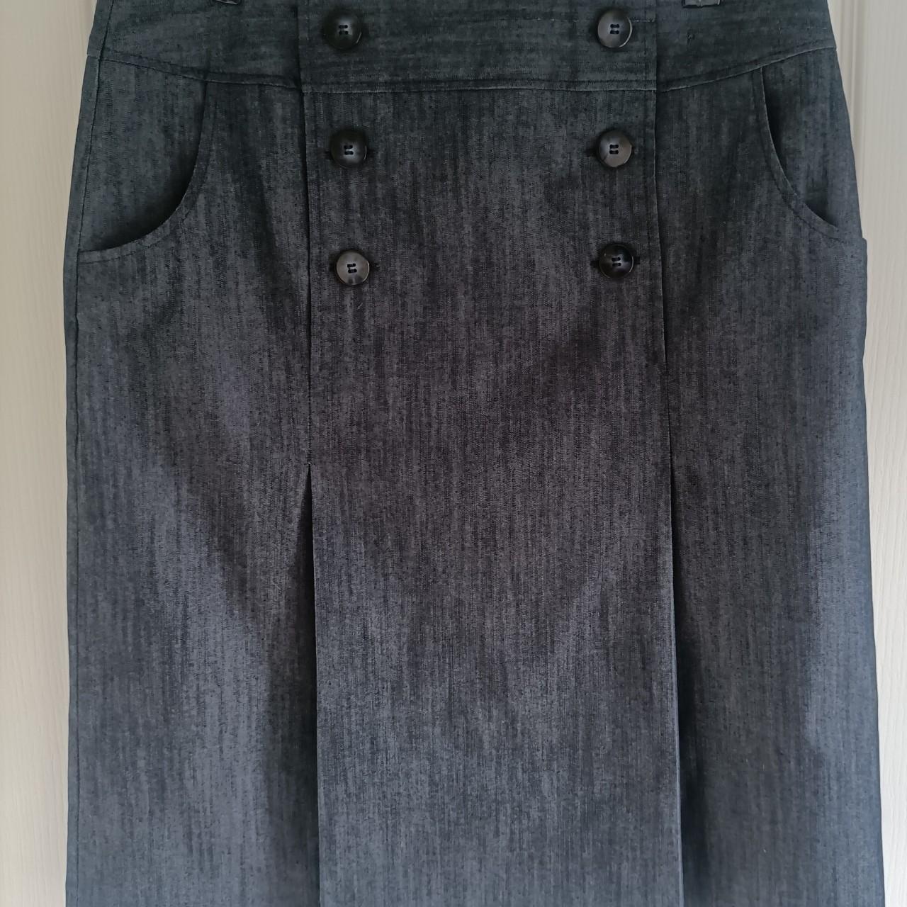 Marks and Spencer denim look Skirt from Spring... - Depop