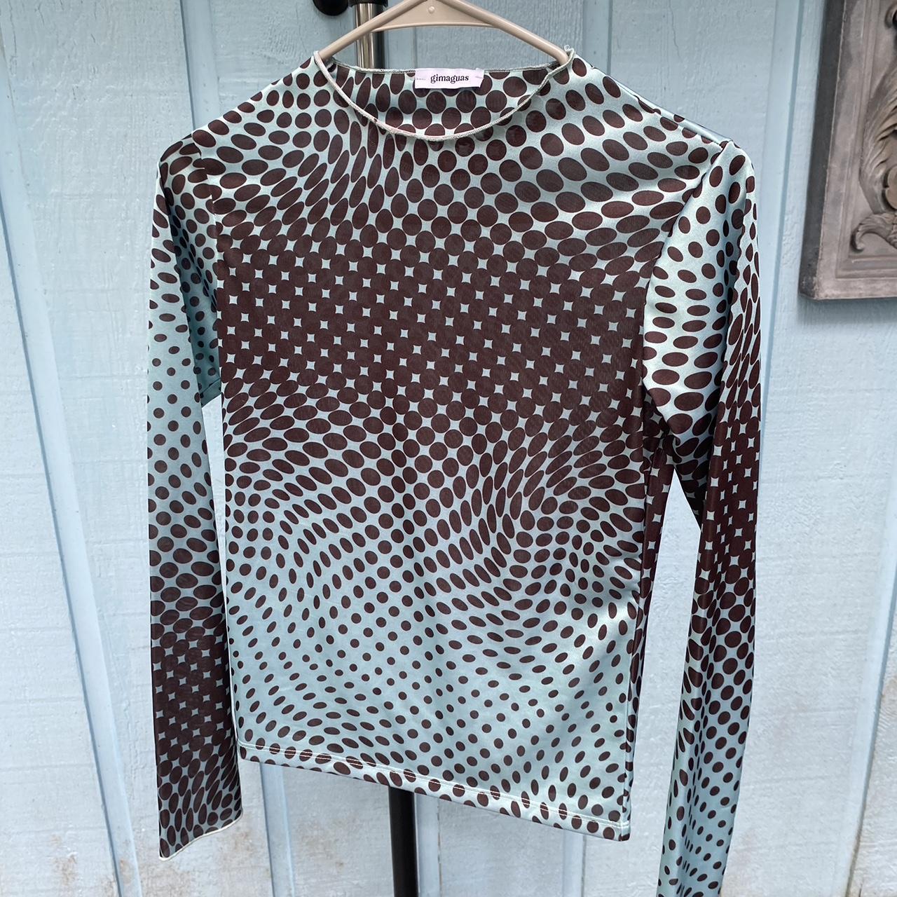 Gimaguas Long sleeve mesh like dotted shirt. Super... - Depop