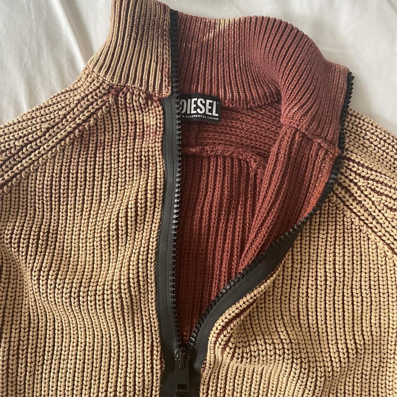 Diesel knitted track top cardigan SS22 Very... Depop