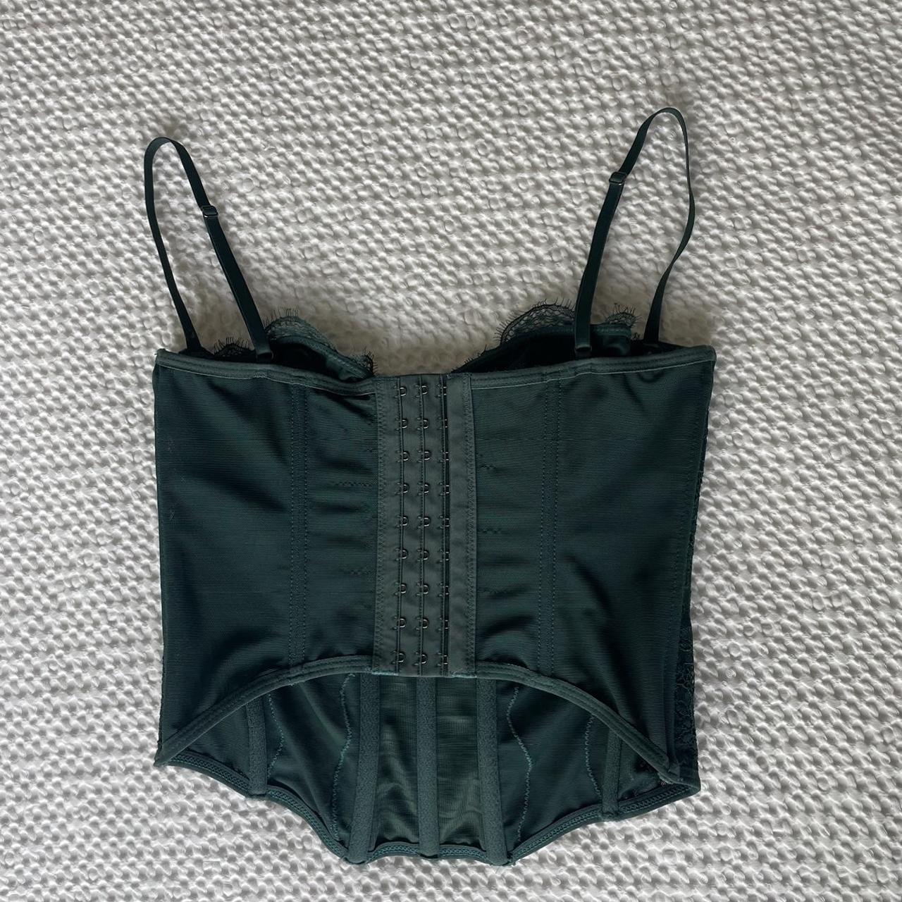 urban outfitters corset top size m green top size m... Depop