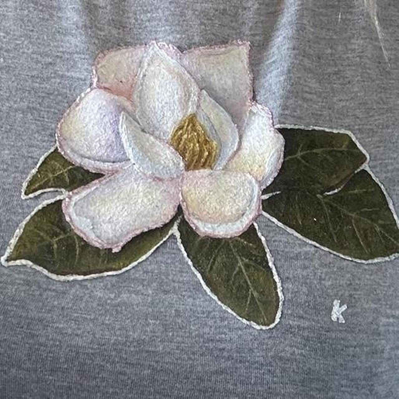 Women's Crop top - Grey - S – Custom painted magn… - image 2