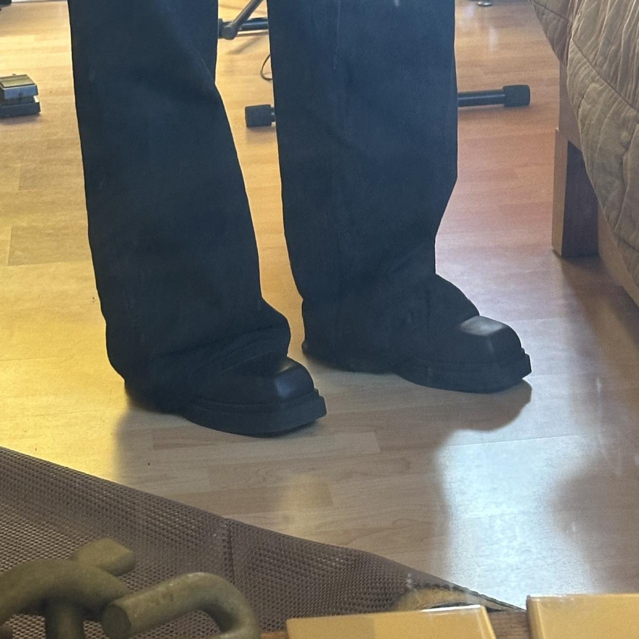 靴 Eckhaus Latta zoe clog m black leather ECKHAUS LATTA Zoe Clog Black Leather Size 38, US 7