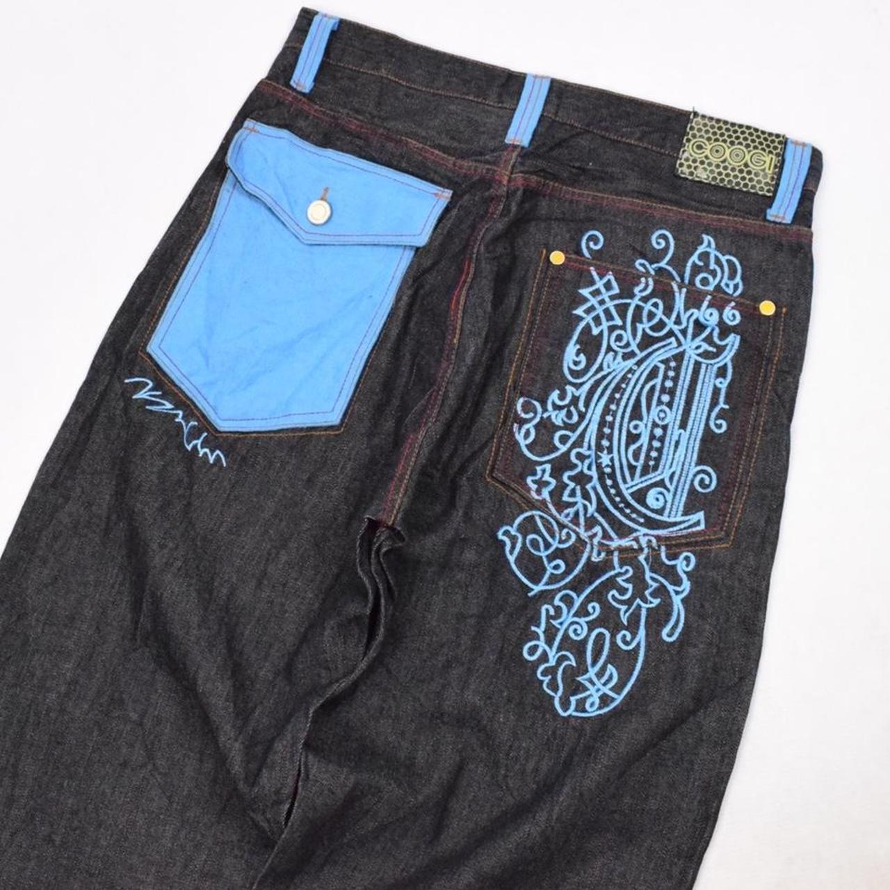 Coogi jeans Vintage 00s Coogi Embroidered Denim... - Depop