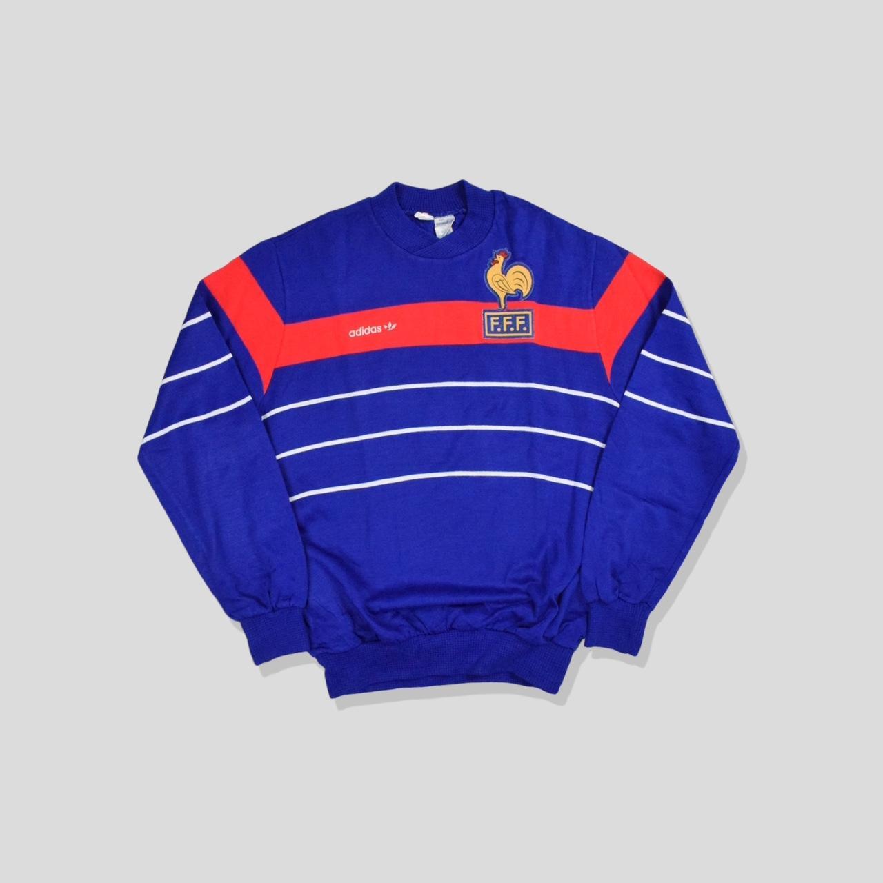 vintage france football sweatshirt Vintage 1980s... - Depop