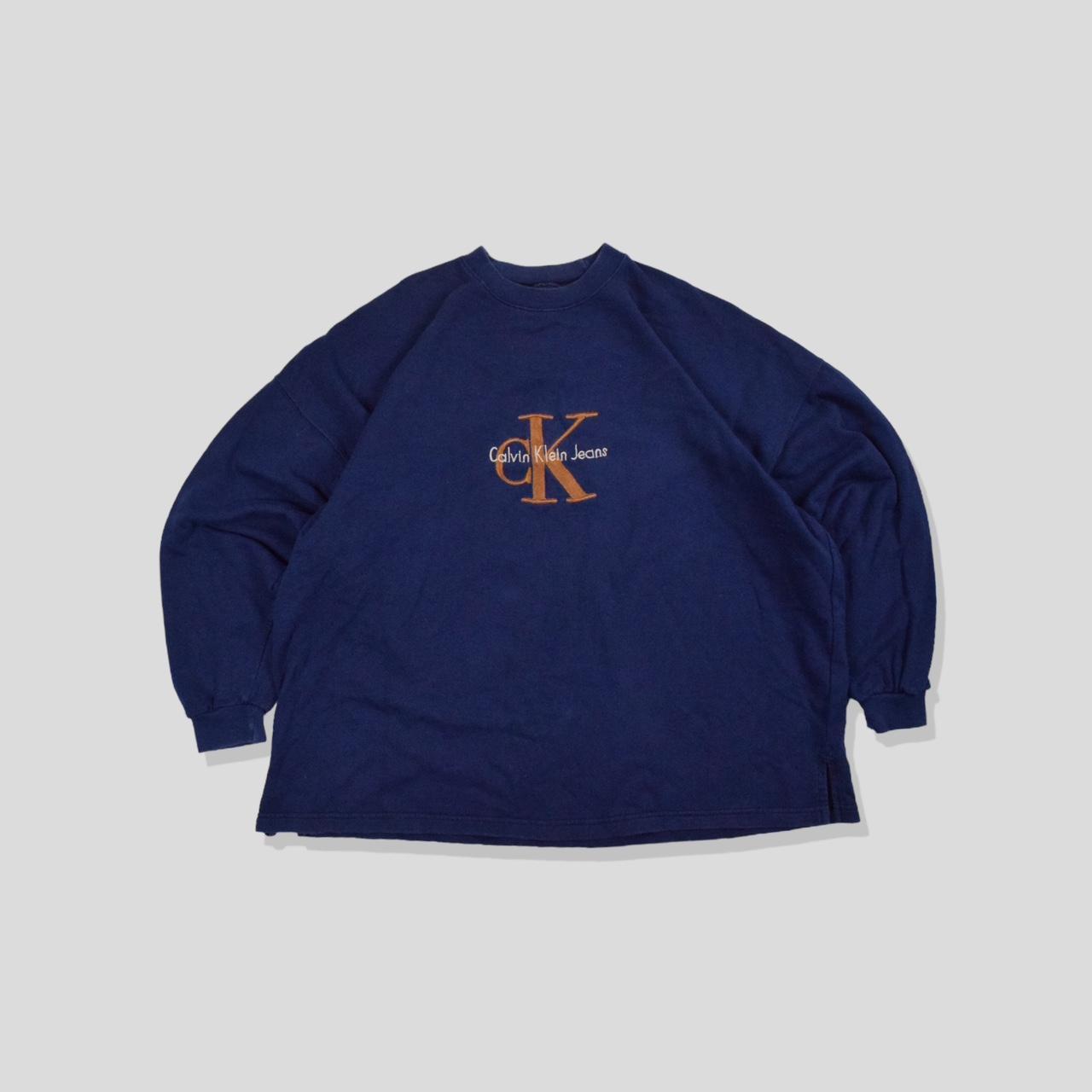 Calvin klein vintage hot sale logo sweatshirt