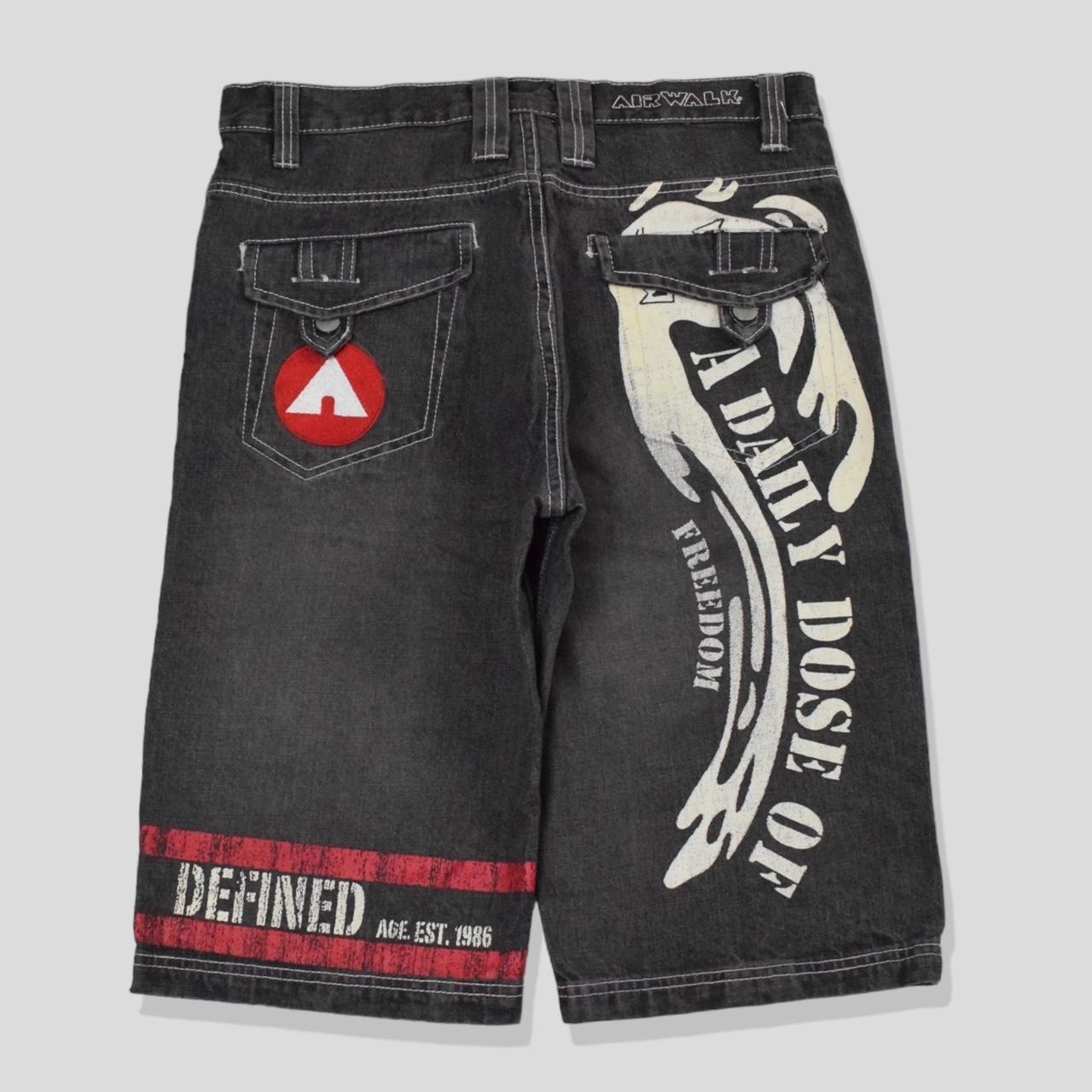 Hip hop skate denim shorts jorts Vintage Depop