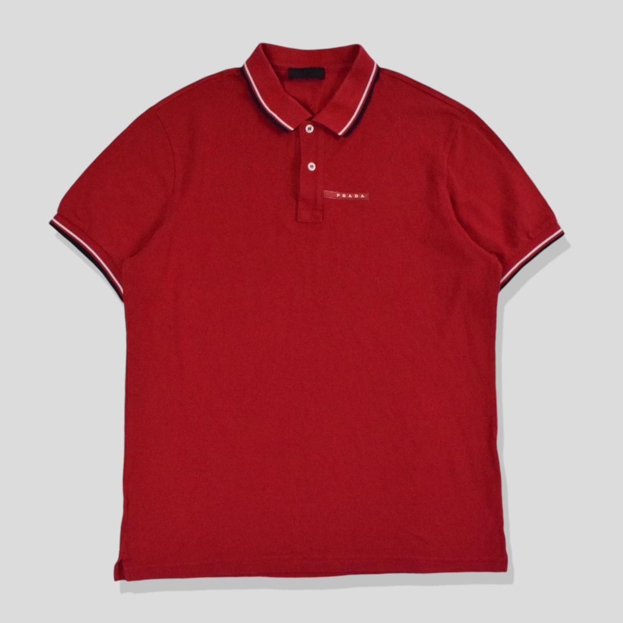 Prada polo red hotsell