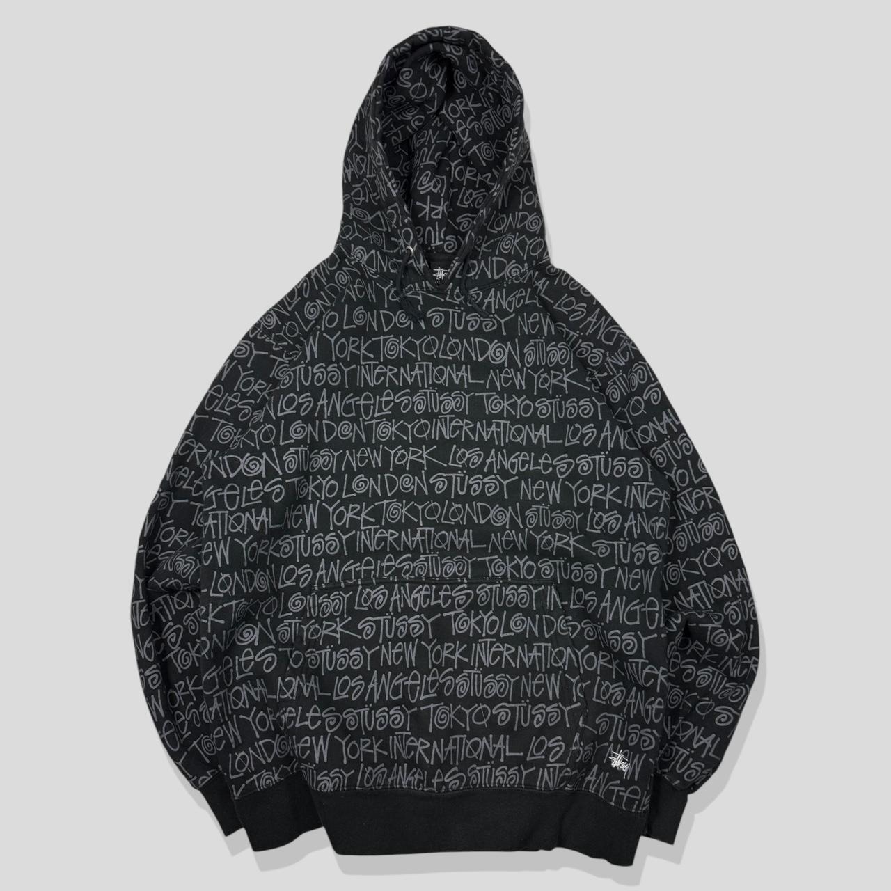 Stussy hoodie Vintage 00s Stussy Spellout Logo | Depop