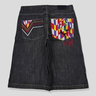 【90s Coogi】baggy half denim pant hiphop Hip hop skate baggy jeans Vintage 90s Coogi Hip-Hop | Depop