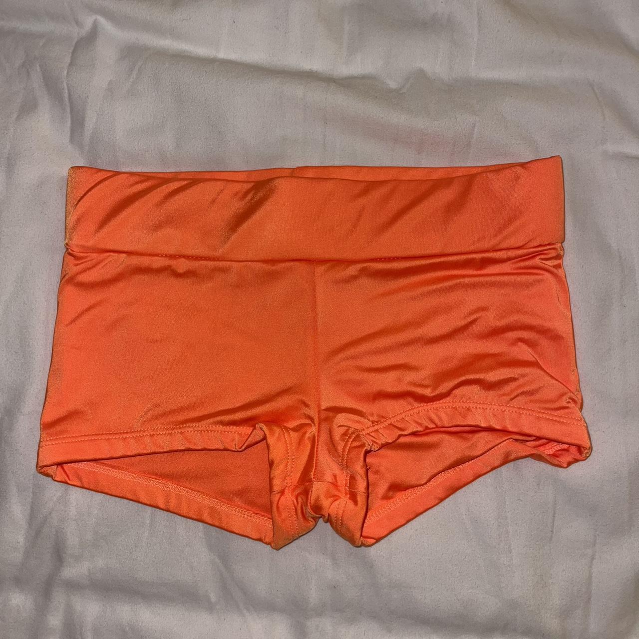 Frankies Bikinis Blue Crush Satin Boyshort in... Depop