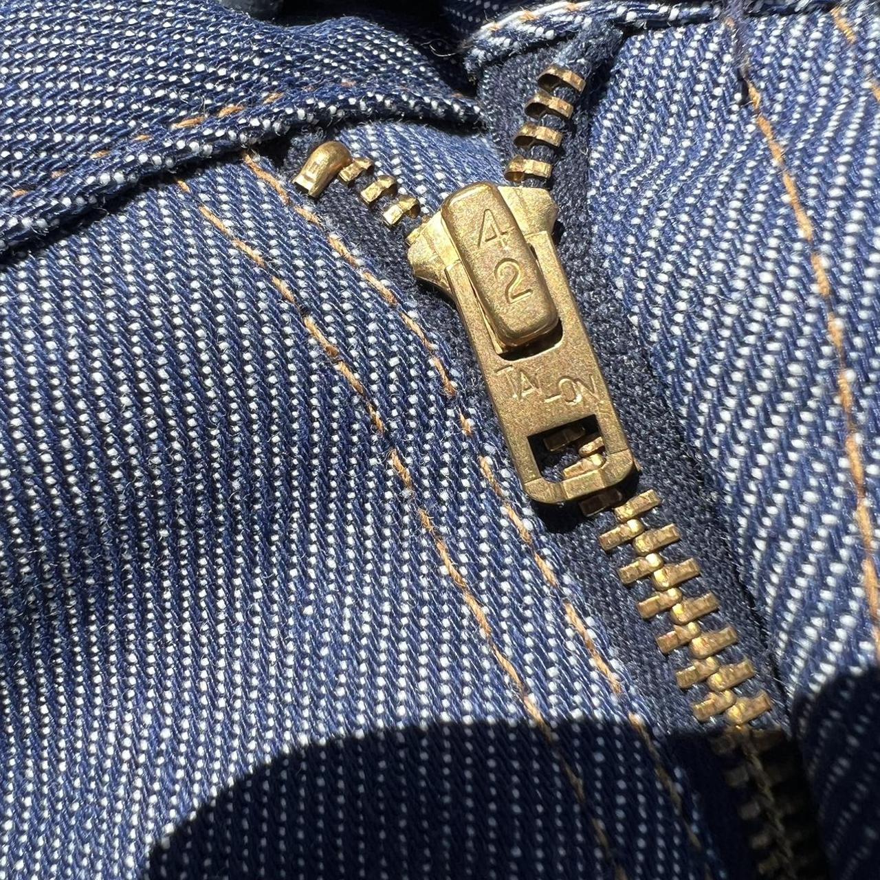 Vintage JC Penneys Ranchcraft Dark Denim Jeans Talon | Depop