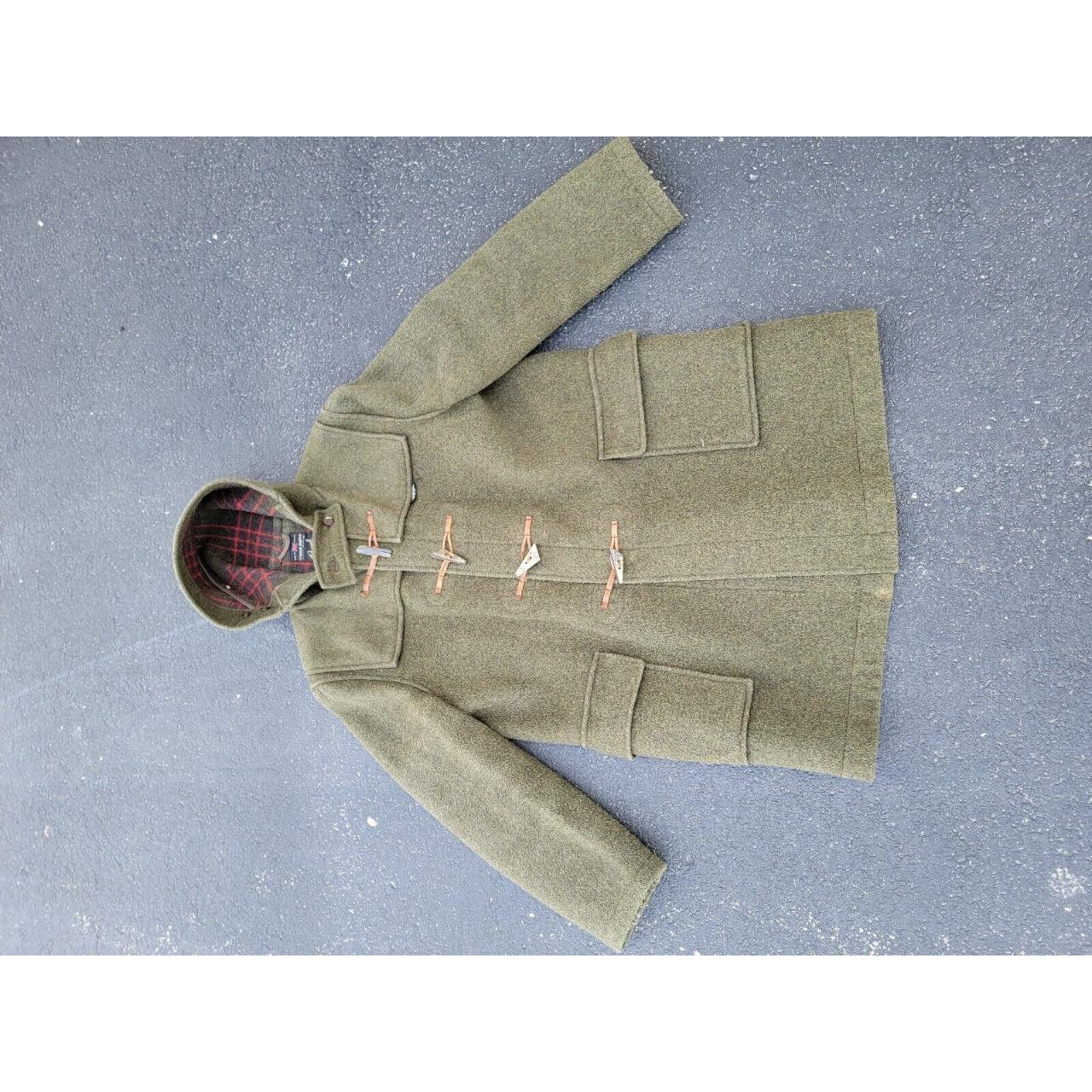 Vintage Men’s Gloverall Hooded Green English Wool... - Depop