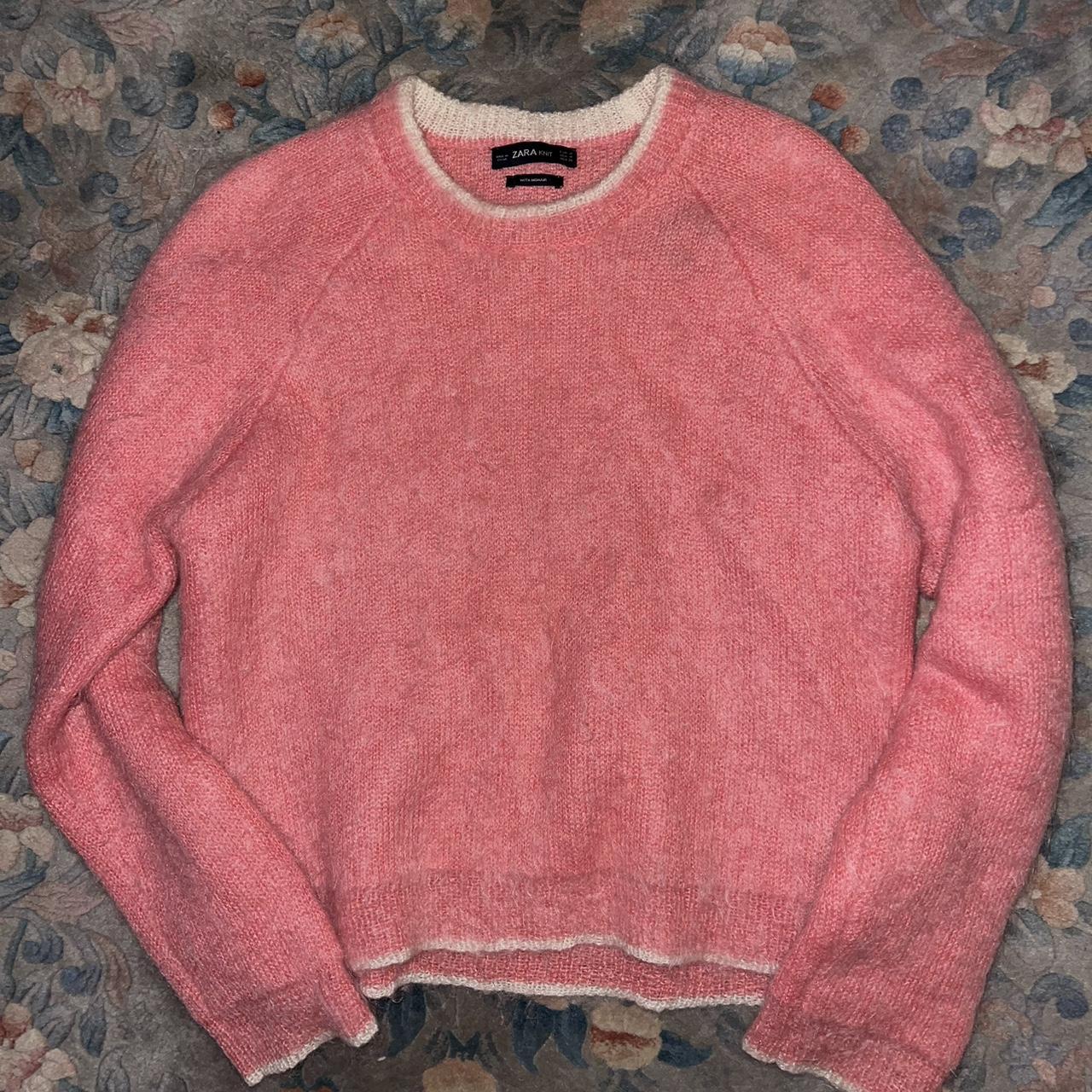 Zara Women's Pink Jumper | Depop