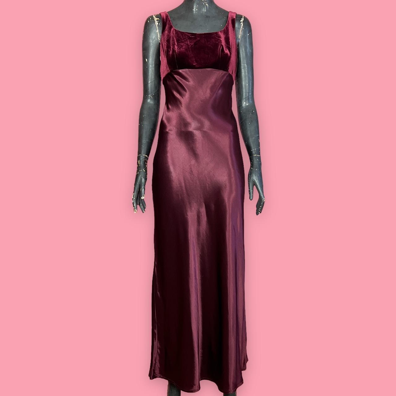 Byer Too! Women's Burgundy Dress | Depop