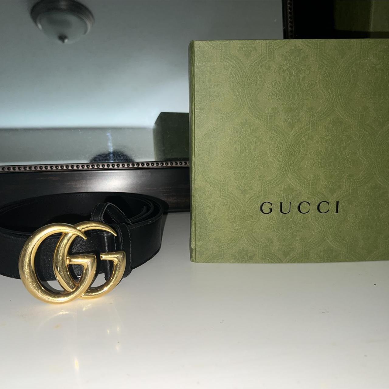 Gucci gg belt hot sale womens used