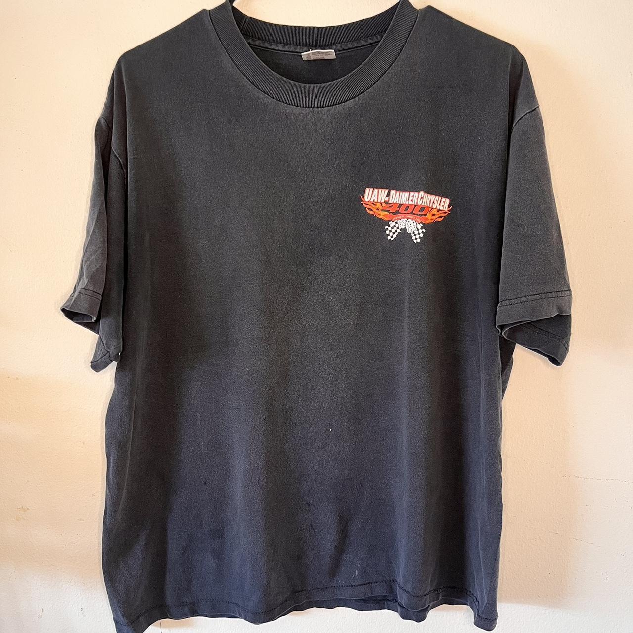 Men's Black and Orange T-shirt | Depop