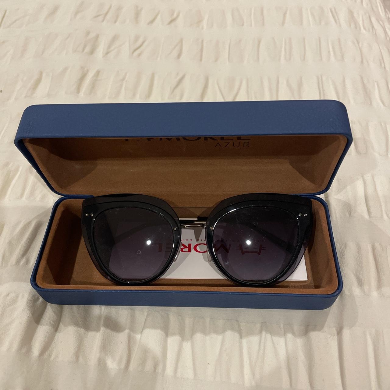 MOREL AZUR black sunglasses Cat eye shape Comes... Depop