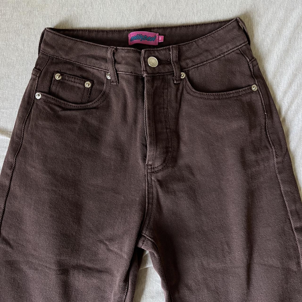 Edikted Women's Brown Jeans | Depop