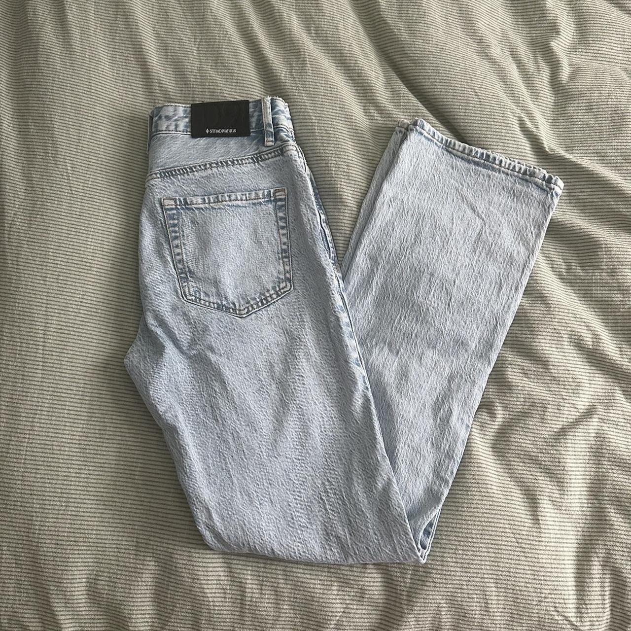 Free postage: D98 Stradivarius blue jeans size 8 but... - Depop