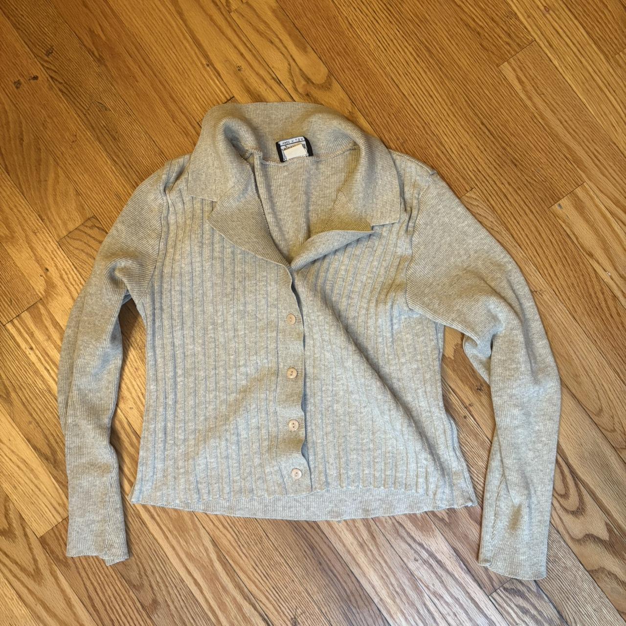 Women's Sweater - Grey/Cream - S – objects dart U… - image 4