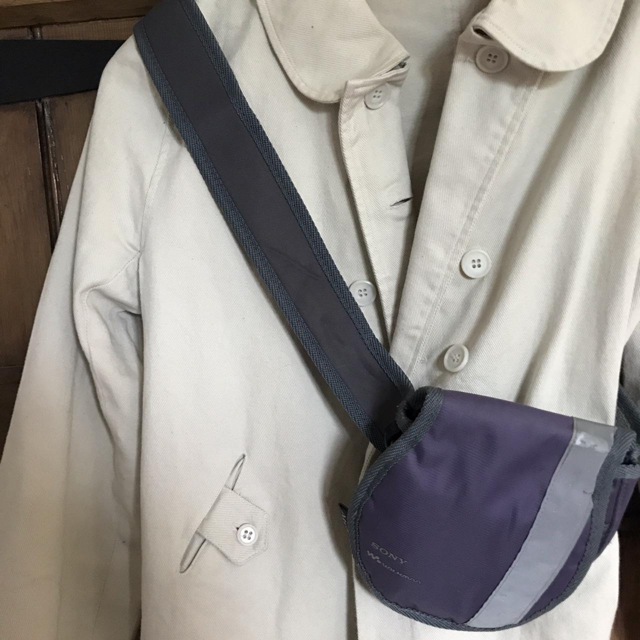 Vintage Sony Walkman purple cd carry case crossbody... Depop