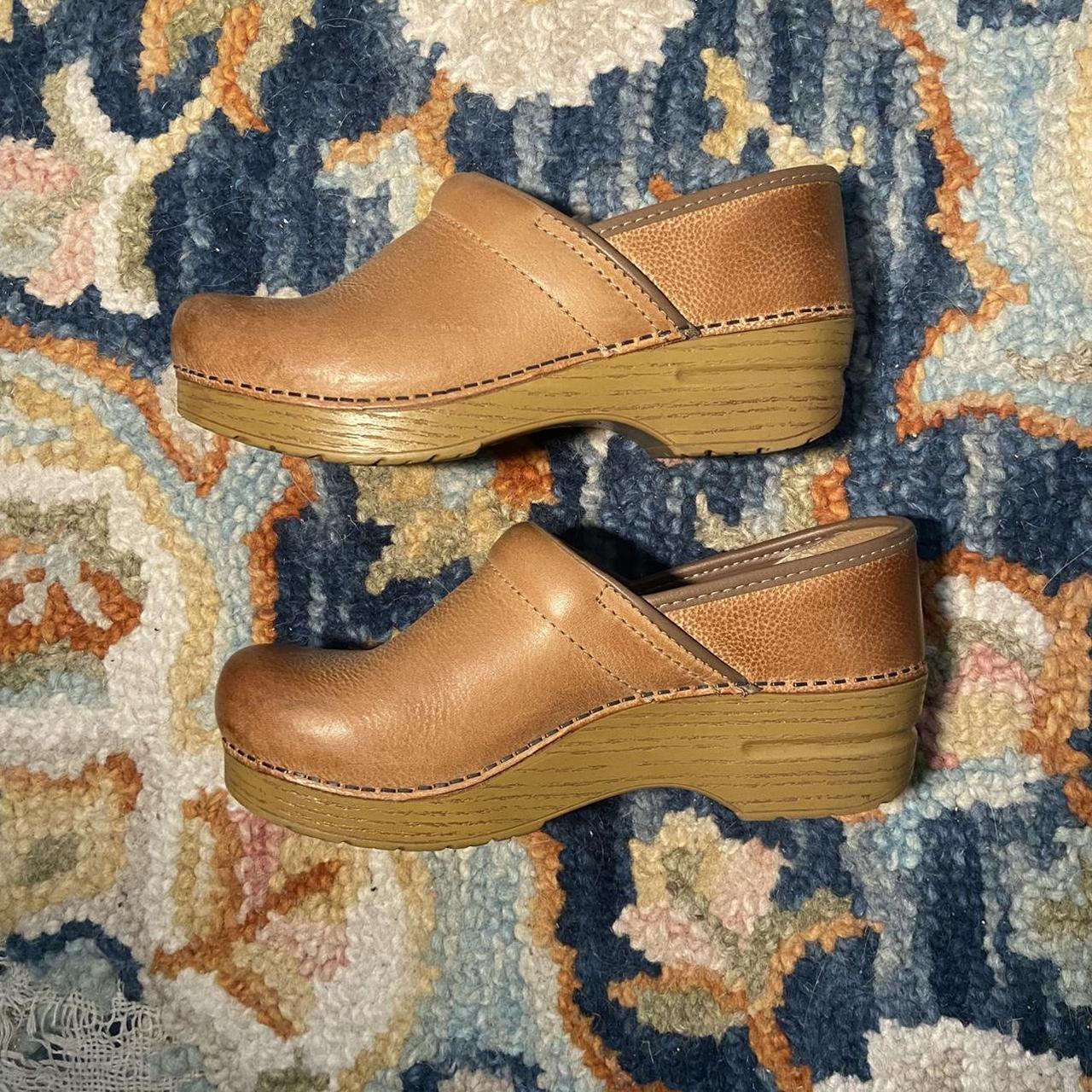 Light brown leather clogs Dansko With