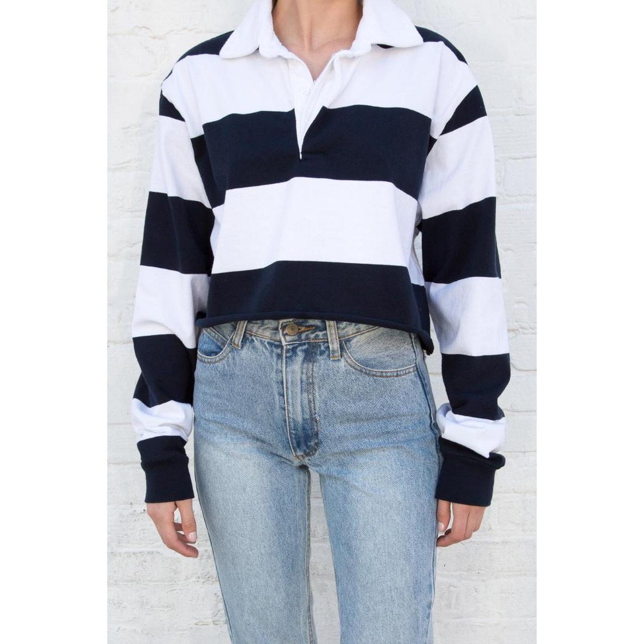 Brandy Melville // Evelyn rugby top, one size. In... Depop