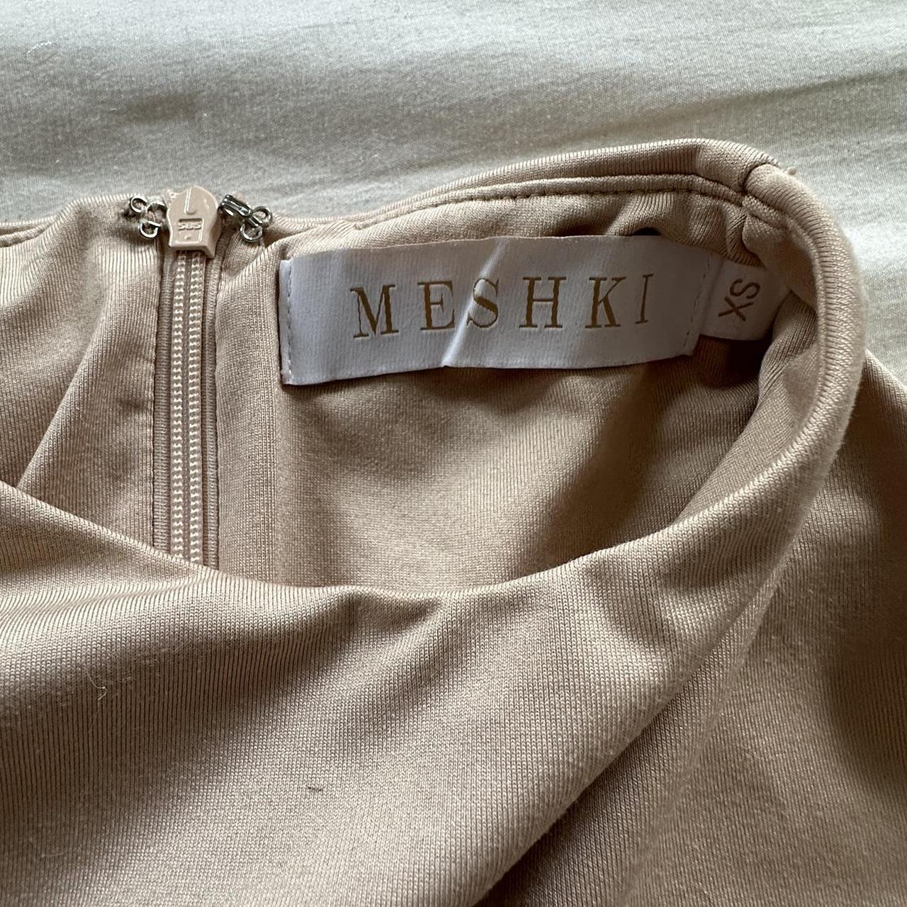 MESHKI nude Cropped long sleeve top 🫶🏽 🤍 The fabric... - Depop