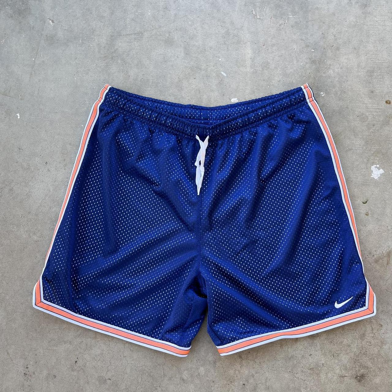 Blue with orange stripe Nike jersey shorts Perfect