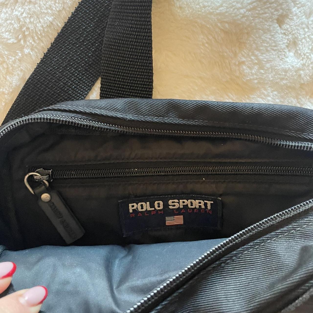 Vintage polo sport crossbody bag in black In... Depop