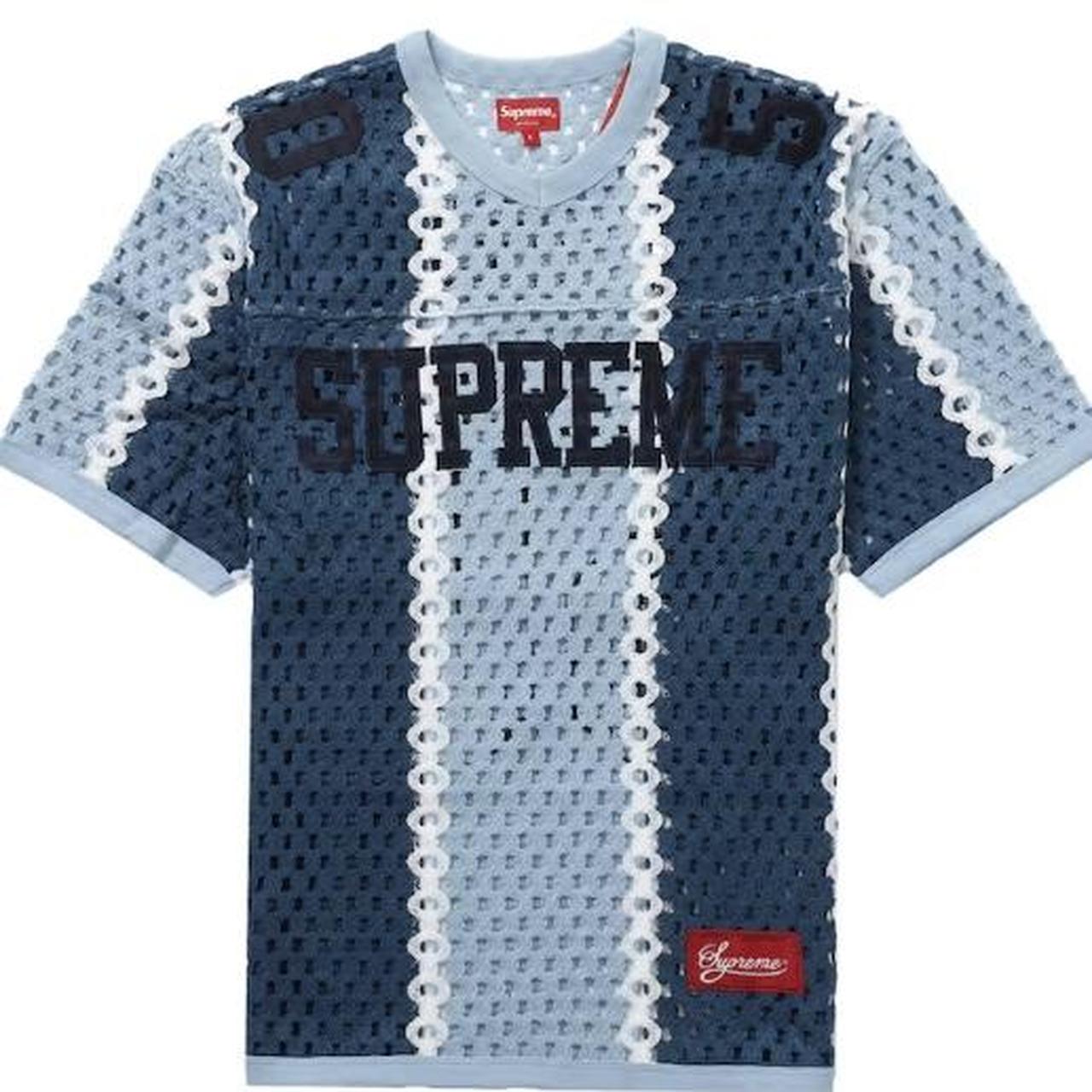 Supreme crochet football jersey top, only one on | Depop