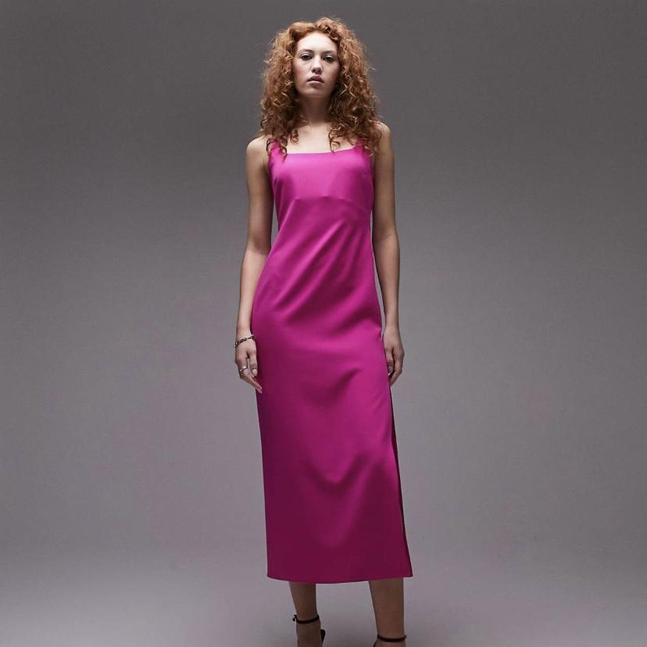 Topshop fuschia hot sale dress