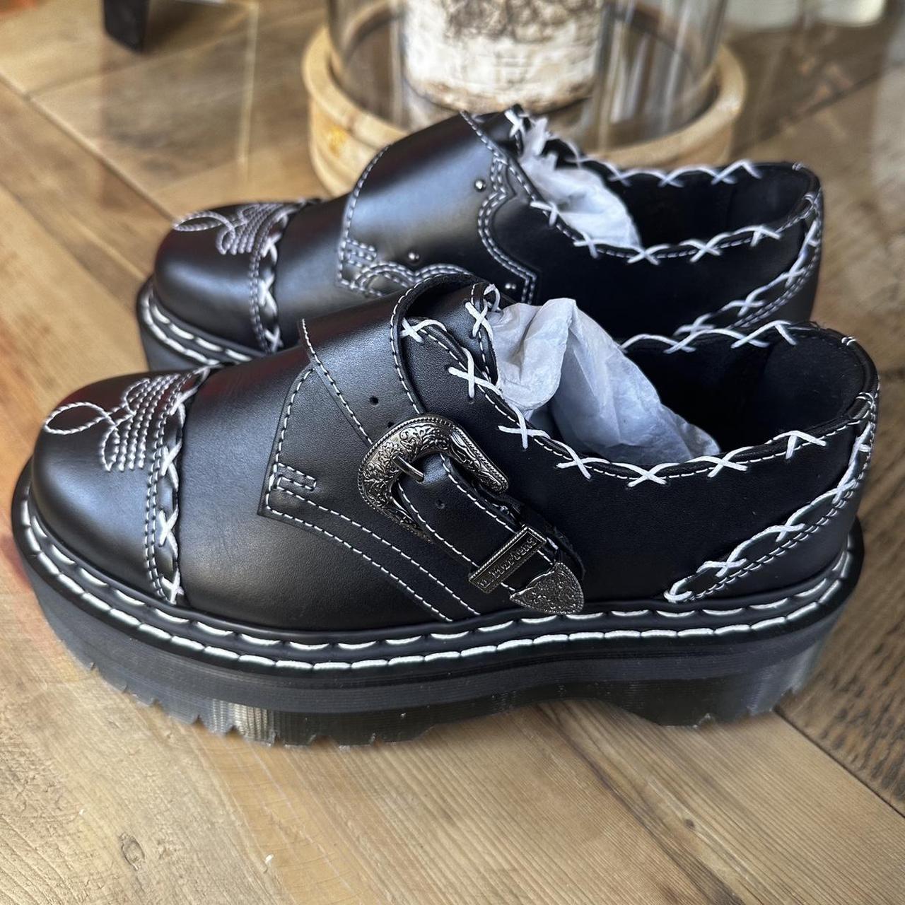 Dr. Martens Monk Gothic Americana Leather... Depop