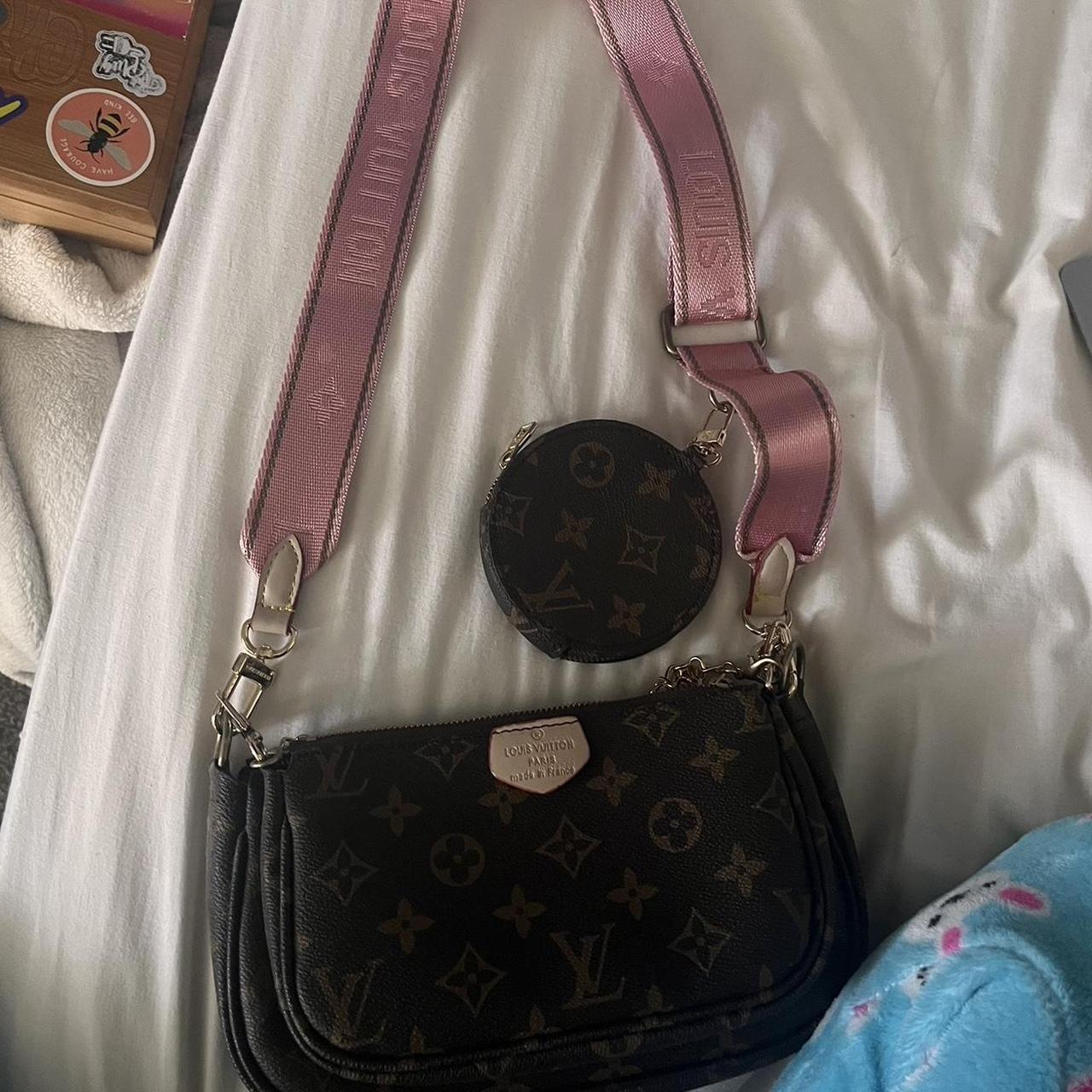 Louis vuitton crossbody discount bag pink strap