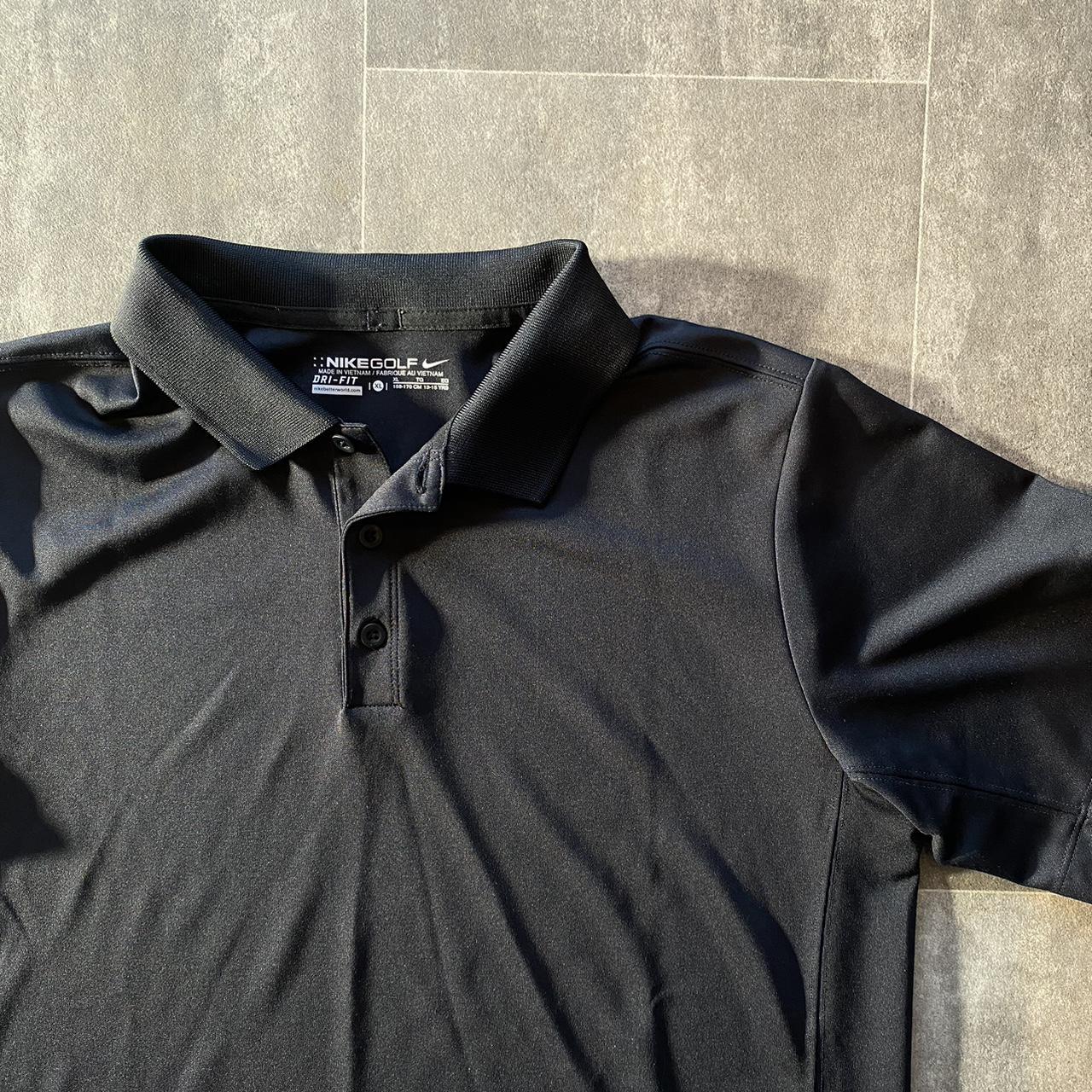 mens black nike polo shirts